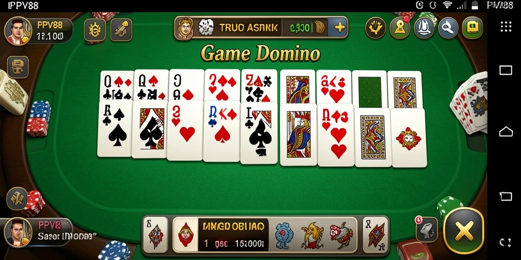Tampilan gameplay Domino yang mengasyikkan di PPV88.