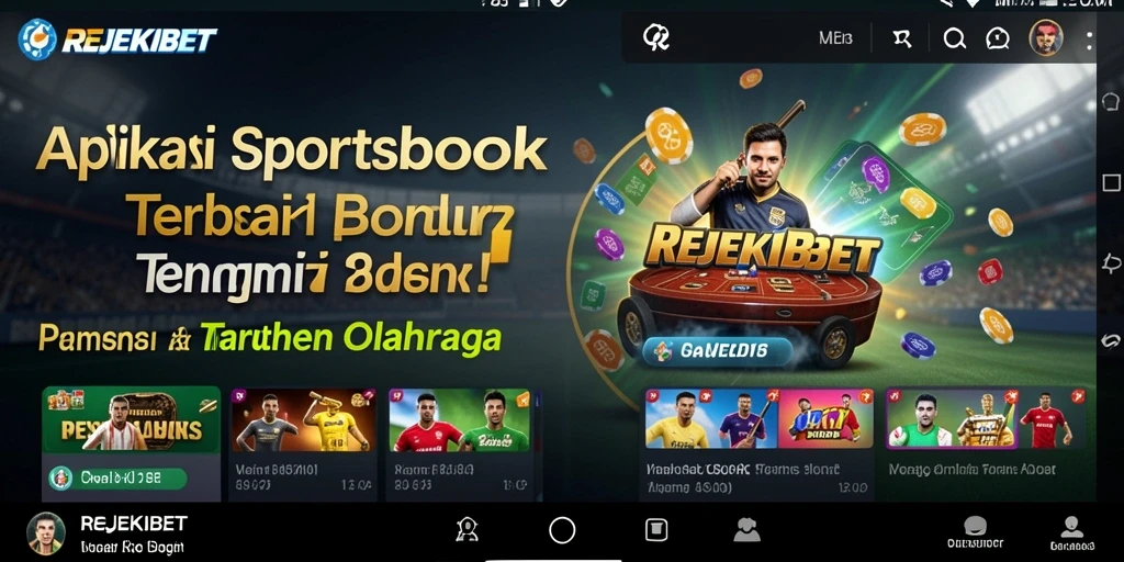 Tampilan gameplay REJEKIBET yang menarik dengan berbagai pilihan taruhan olahraga.